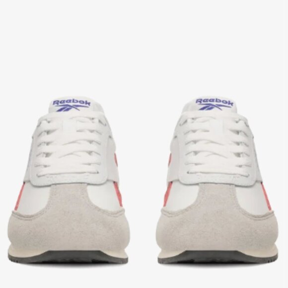 NEW REEBOK Leather Fiori Low Profile Sneakers in white/red/blue women 2511 4j2 - Picture 9 of 10